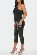 Viviana Chic Structured Button Up Corset Top