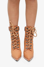 Adrienne Pointed Toe Stiletto Suede Ankle Boots