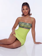 Lorie Embellished Sculpt Bandage Mini Dress